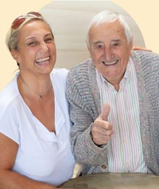 Cristina e Michele Fruttero sorridenti