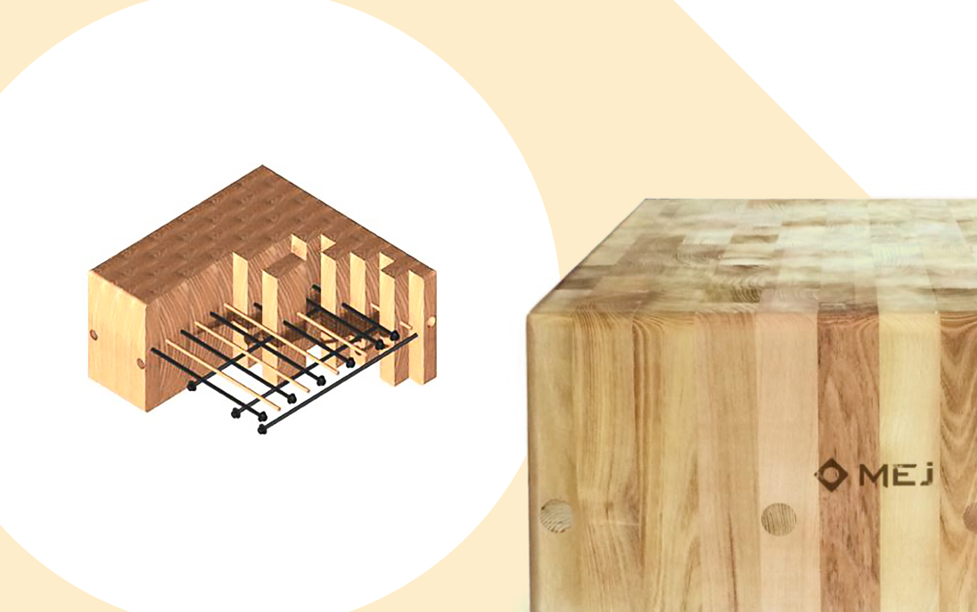 l'interno di un ceppo in legno